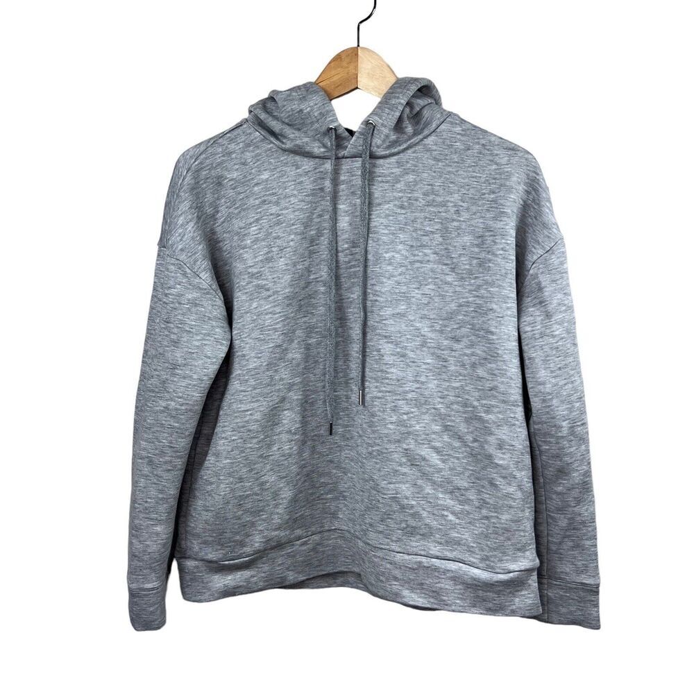 Theory Heather Gray Hoodie Sweatshirt Size S